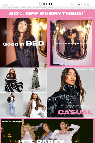 BOOHOO WEB PAGE